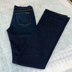 Hudson Jeans. Mid-rise dark denim. 28 x 33